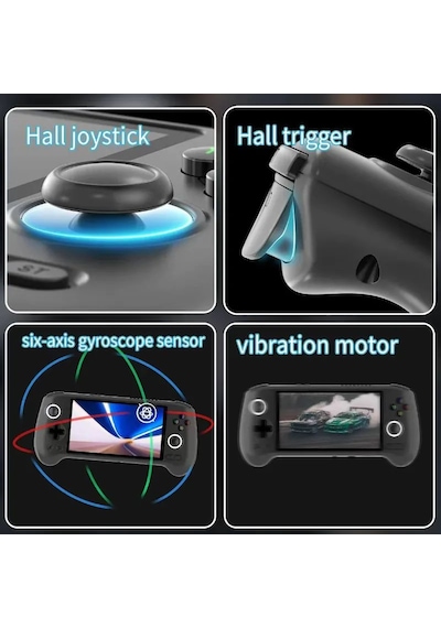 Rg 556 Android Retro El Oyun Konsolu Şeffaf Mavi - 5.48 İnç 1080p Fhd Amoled Ekran Unisoc T820 6nm 8 Gb Ram 128 Gb Manyetik Hall Tetik Ve Joystick Aktif Fan Soğutmalı Ps2 3ds Wii Taşınabilir Konsol Rg 556 Android Retro El Oyun Konsolu Şeffaf Mavi - 5.48 İnç 1080p Fhd Amoled Ekran Unisoc T820 6nm 8 Gb Ram 128 Gb Manyetik Hall Tetik Ve Joystick Aktif Fan Soğutmalı Ps2 3ds Wii Taşınabilir Konsol