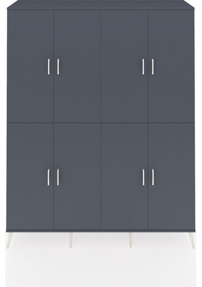 Hyperion Gardrop 8 Raflı 8 Kapaklı 176x44x221 Antrasit-antrasit/çam Antrasit/çam Hyperion Gardrop 8 Raflı 8 Kapaklı 176x44x221 Antrasit-antrasit/çam Antrasit/çam