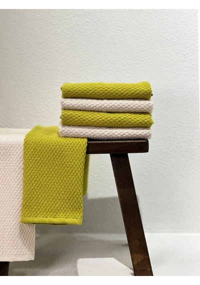 Plumehome 4 Lü Yağyeşil El Havlusu Seti 30x50 Cm %100 Pamuk, Çeyizlik, Misafir, Mutfak, Hediyelik Diğer