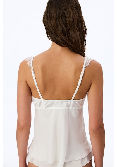 Penti Kırık Beyaz Balenli Çiçekli Bralet