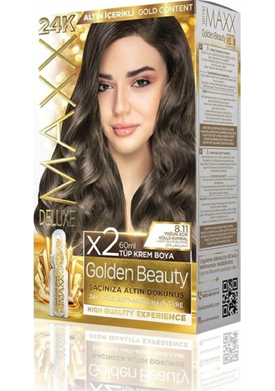 Maxx DeluxeSet Boya Golden Altın İçerikli8.11 Yoğun Açık Küll