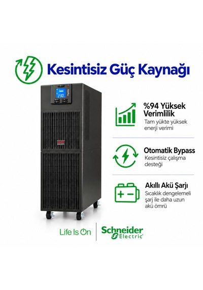 Apc Easy Ups Srv6kı 6000va 6000w 6kva Online Çift Çevrim Saf Sinüs Ups