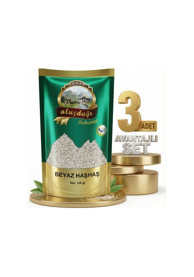 Aluçdağı Beyaz Haşhaş 3x100 Gr