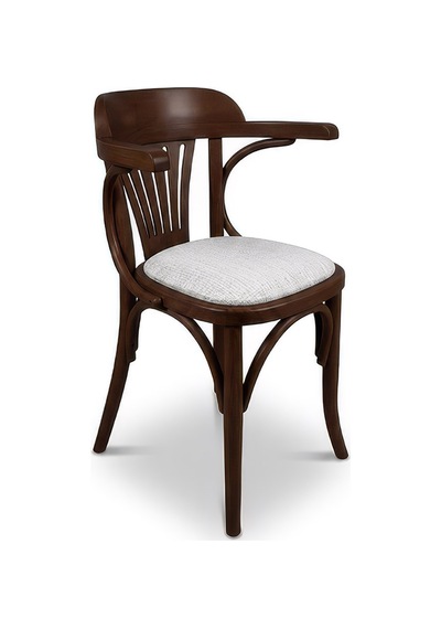Thonet Kolçaklı Klasik Ahşap Sandalye Ceviz