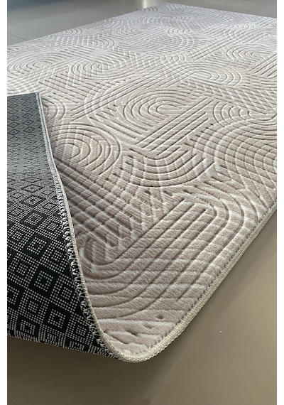 Lüle Halı Delüx Kaymaz Taban Halı Yolluk Gri Renk, Dlx7053 Vizon