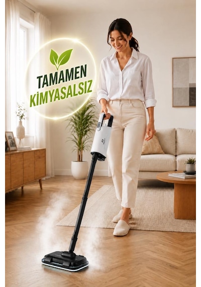 Pirantech Cb-202 Buharlı Temizleyici Çok Amaçlı Zemin Cam Fayans Halı Temizlik Makinesi