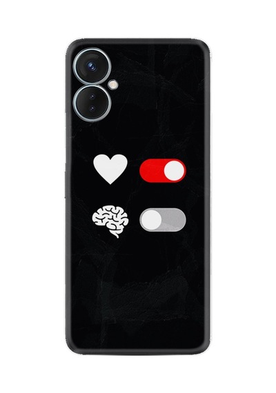Tecno Spark 9 Pro Kılıf Silikon Desen Özel Seri Love Brain 1722