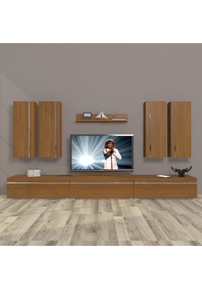 Decoraktiv Eko 8d Mdf Tv Ünitesi Tv Sehpası Ceviz