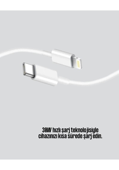 Buğz Yüksek Saflıkta Bakır Çekirdekli 30w Hızlı Şarj Kablosu
