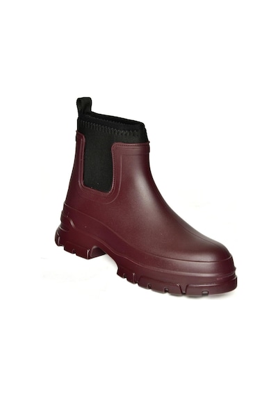 Fox Shoes T858685409 Bordo Kalın Tabanlı Yağmur Botu Bordo-suni Deri Bordo