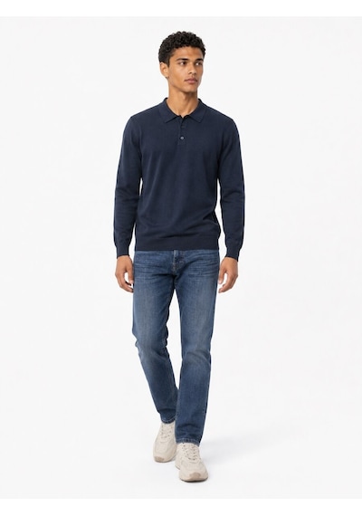 Loft Regular Fit Erkek Polo U.kol Lf2043741 Q1.v1 Koyu Lacivert
