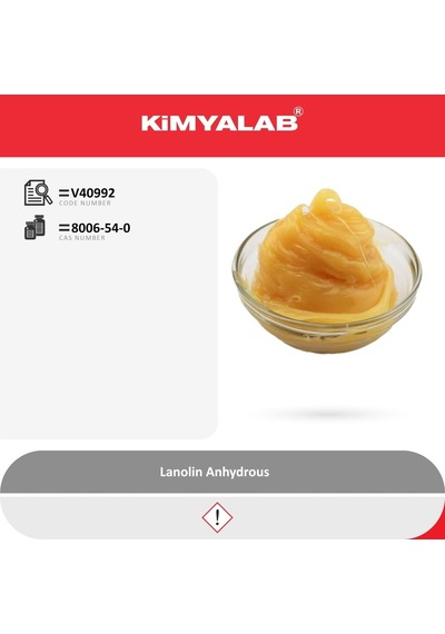 Kimyalab Lanolin 500g - Farma Kalite - Lanolin Anhydrous B.p.2000