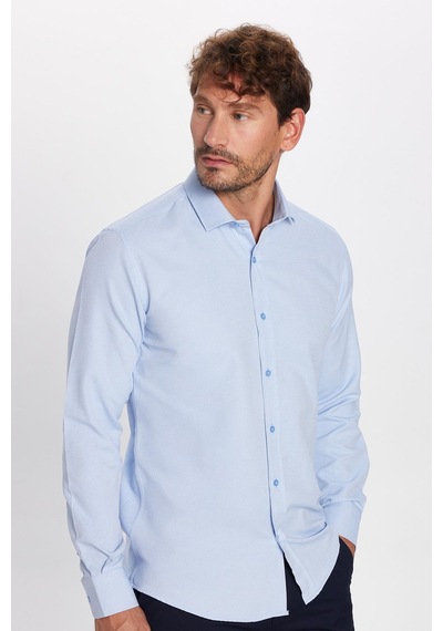 Tudors Modern Slim Fit Uzun Kollu Pamuklu Kolay Ütü Armürlü Mavi Erkek Gömlek-32639 Mavi Tudors Modern Slim Fit Uzun Kollu Pamuklu Kolay Ütü Armürlü Mavi Erkek Gömlek-32639 Mavi