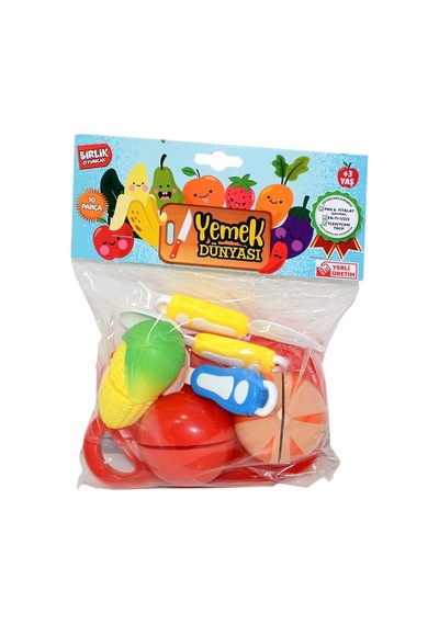 Urt007-Pvc-1Ab Poşetli Sebze Meyve Kesme  Seti