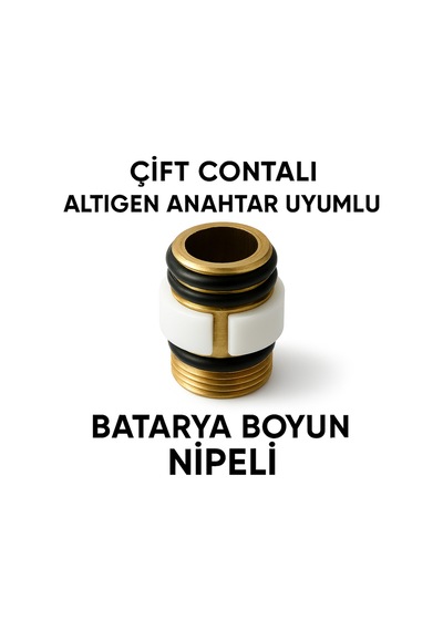 Batarya Boyun Nipeli Çift Contalı Standart Ölçülü Bataryalara Uygundur Diğer