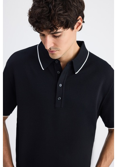 D's Damat Ds Damat Regular Fit Siyah Düz Örgü Kazak 6hc060192525m Çok Renkli