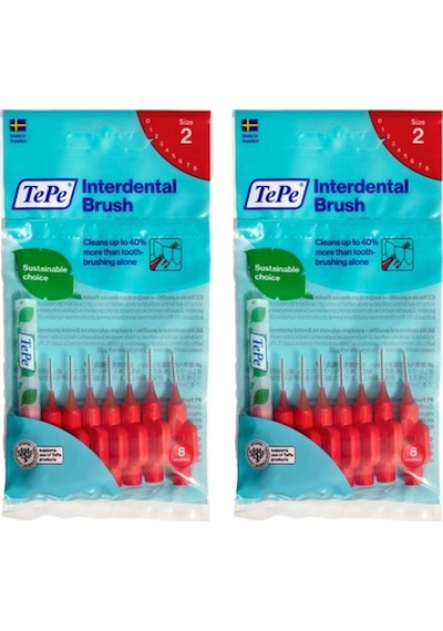 Tepe Interdental Brush Arayüz Fırçası Kırmızı 0.5 Mm 8 Li X 2 Ad PKT.TEPE.008