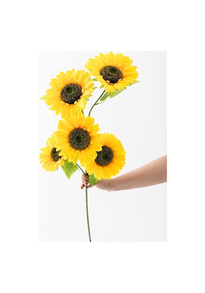 Yapay Ayçiçeği 90 Cm Dal 5 Kafa Sarı