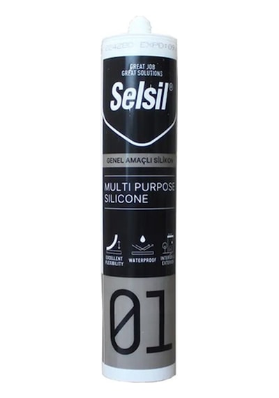 Selsil 01 Genel Amaçlı Silikon 280 Gr Şeffaf