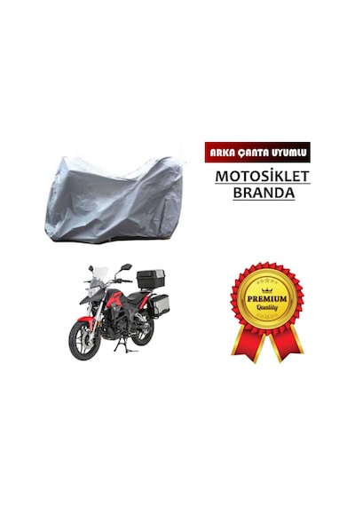 Arka Çanta Uyumlu Motosiklet Brandası Miflonlu 2 Beden