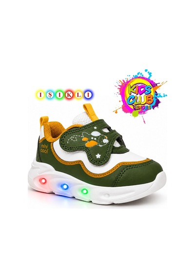 Cool Aida Işıklı Ortopedik Çocuk Spor Ayakkabı Haki