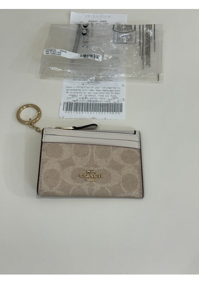 Coach Mini Id Skinny Case Kartlık-cüzdan Krem