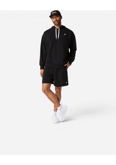 Asics French Terry Relaxed Pullover Hoodıe Erkek Siyah Sweatshirt 2031f449-001