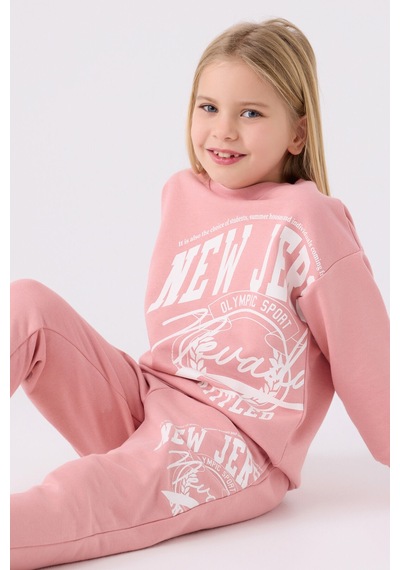 Rolypoly Kız Çocuk Pembe Eşofman Takımı Rp3484-c-v1 Pembe