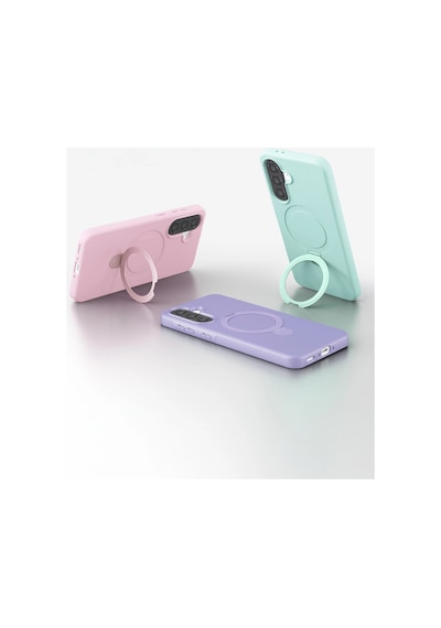 Samsung Galaxy A17 5g Regal Magsafe Standlı Kapak - Derin Mor 0.2M-Çok Renkli