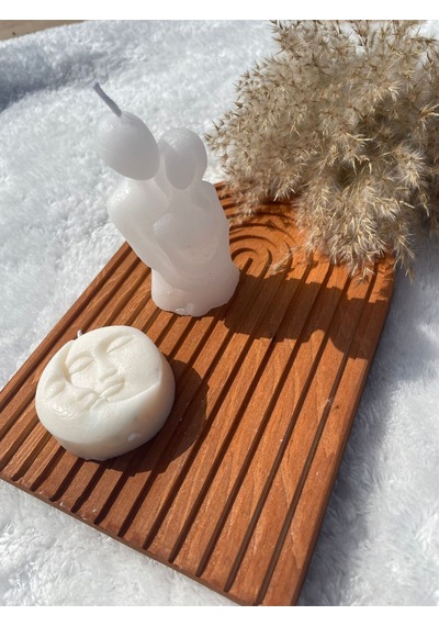 Bernami Mum Pinterest Sarılan Çift Ve Ay Güneş Kokulu Mum 2'li Set Diğer