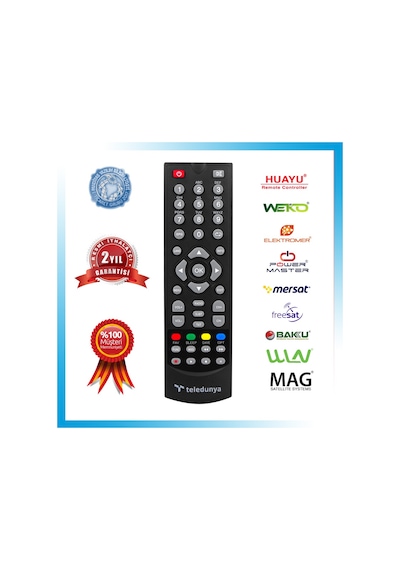 Teledünya 8800 Hd Uydu Alıcı Kumandası