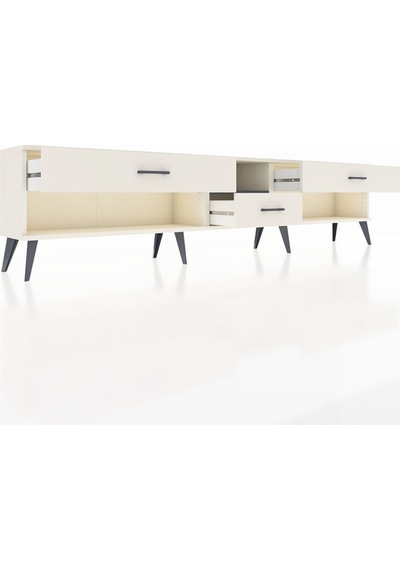 Arges Tv Ünitesi Tek Raflı 3 Çekmeceli 220x30x51 Aytaşı-antrasit/aytaşı Antrasıt/aytası - Aytası Arges Tv Ünitesi Tek Raflı 3 Çekmeceli 220x30x51 Aytaşı-antrasit/aytaşı Antrasıt/aytası - Aytası