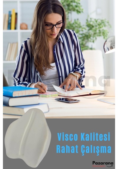 Overpazar Visko Yeni Nesil Bel Minderi Sırt Yastığı Minderi Sandalye Yastığı Koltuk Minderi Ortopedik Minder