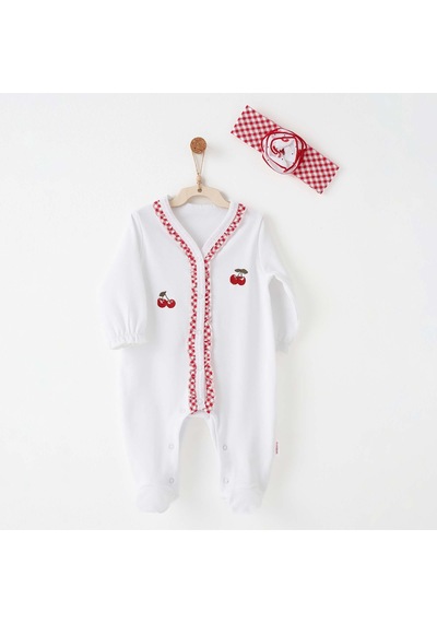 Andywawa Kız Bebek Tulum Takım Romper Anw-ac26686 Ekru