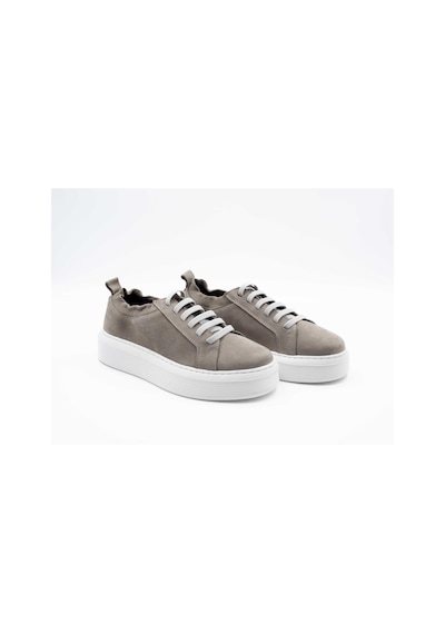 Freefoot 221150 Nubuk Açık Gri Kadın Sneaker 001