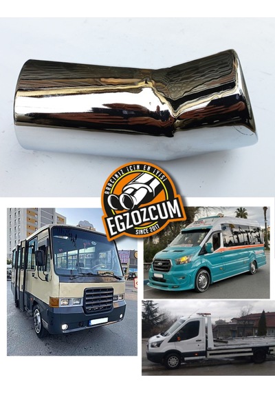 76 Mm. Magirus Egzoz Çıkışı Nikelaj Uç Dirsek Eksoz Ucu Sessiz 1 Adet