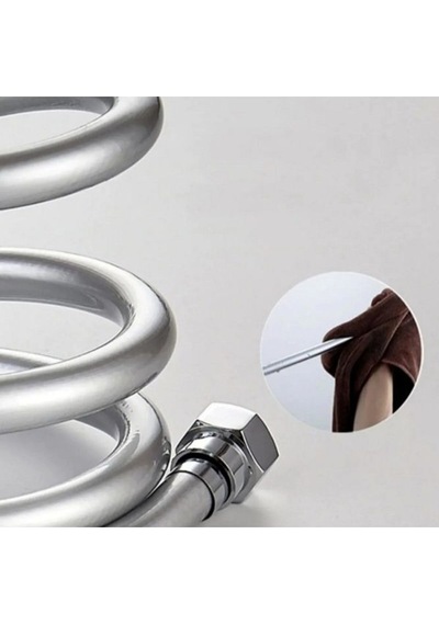 Banyo Duş Hortumu Gümüş Pvc Yüksek Basınca Dayanıklı 1.5m Beyaz