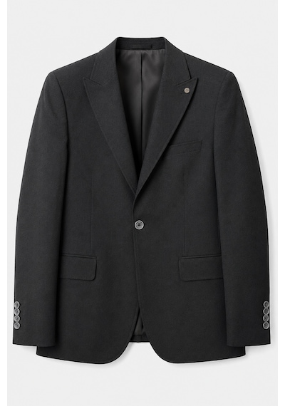 Bihan Store Erkek Kendinden Dokulu Sivri Yaka Tek Düğmeli Klasik Blazer 6 Drop Ceket 1993-01-siyah Bihan Store Erkek Kendinden Dokulu Sivri Yaka Tek Düğmeli Klasik Blazer 6 Drop Ceket 1993-01-siyah