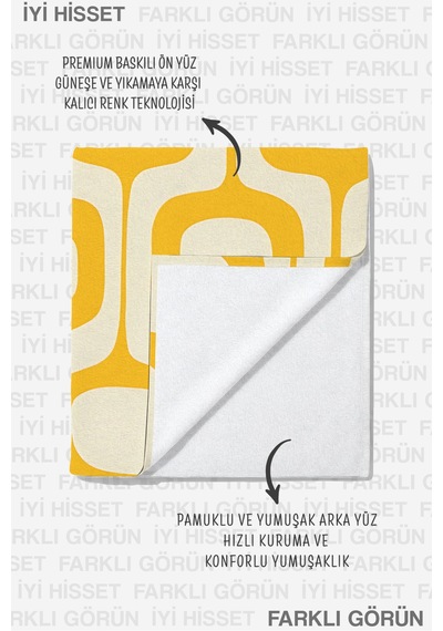 Sarı Geometrik Modern Plaj Havlusu-retro Minimalist Beyaz Havuz Deniz Hızlı Kuruyan Mikrofiber Havlu Yumuşak Tınısı Sarı Geometrik Modern Plaj Havlusu-retro Minimalist Beyaz Havuz Deniz Hızlı Kuruyan Mikrofiber Havlu Yumuşak Tınısı