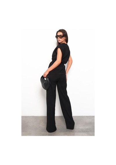 Seeh Siyah Basic Yelek Pantolon Takım Sh241 Standart