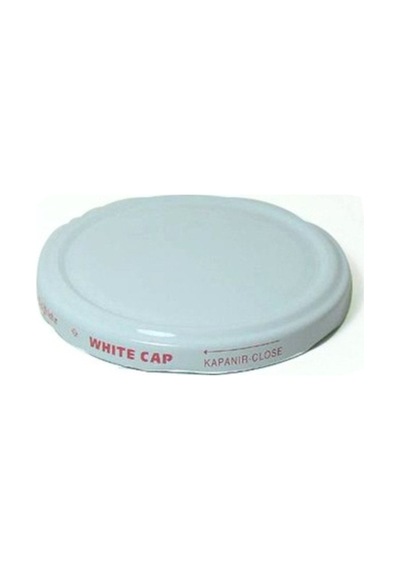 Beyaz Metal Kavanoz Kapağı 82 Mm