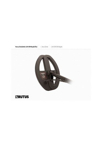Rutus Versa Dedektör 24cm Dd Başlık İle
