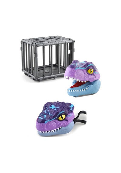 Kafeste T-rex Mini Dinozor Arabası Anahtarlık Oyuncak Çek Bırak Dinozor