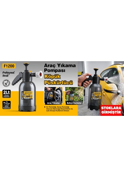 Fıxed 2 Litre Araç Yıkama, Köpük, Dezenfektan, İlaçlama Pompası F1200