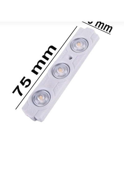 Point 3 Ledli Parmak Led Modül 1.5w 2835 Smd Mercekli 12v-20 Adet Beyaz