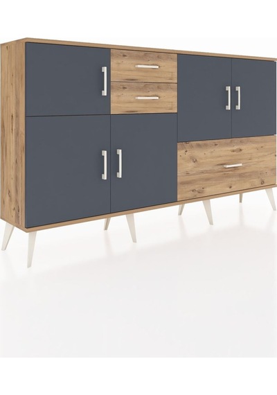 Arges Konsol 5 Raflı 3 Çekmeceli 5 Kapaklı 176x30x99 Çam-antrasit/çam Antrasıt/atlas Çam - Atlas Çam Arges Konsol 5 Raflı 3 Çekmeceli 5 Kapaklı 176x30x99 Çam-antrasit/çam Antrasıt/atlas Çam - Atlas Çam