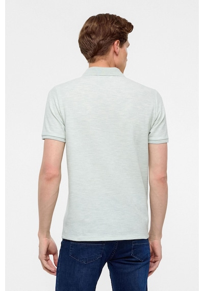 Süvari Haki Regular Armürlü Polo Yaka Tişört-38592 Haki