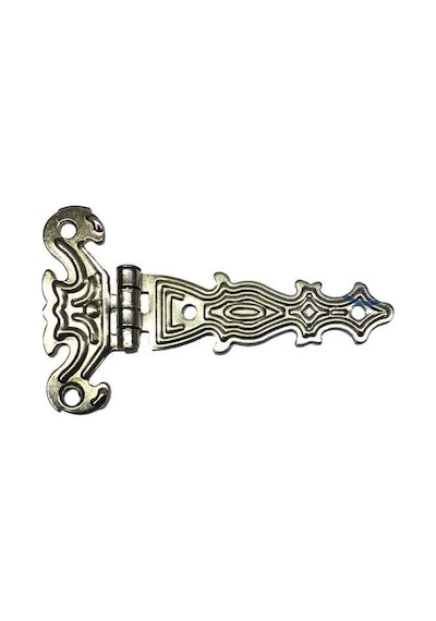 Dekoratif, Tek Kuyruklu Menteşe - 40x68 Mm, Küçük, Nikel, 100 Adet