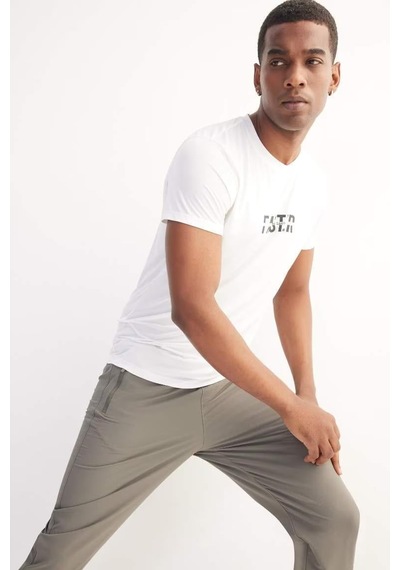 Defacto Erkek T-shirt D7811ax/wt34-27332 Beyaz