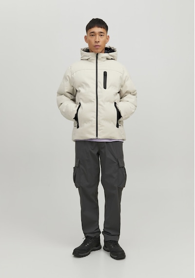 Jack & Jones Erkek Jcoheat Puffer Mont 2215507 Taş